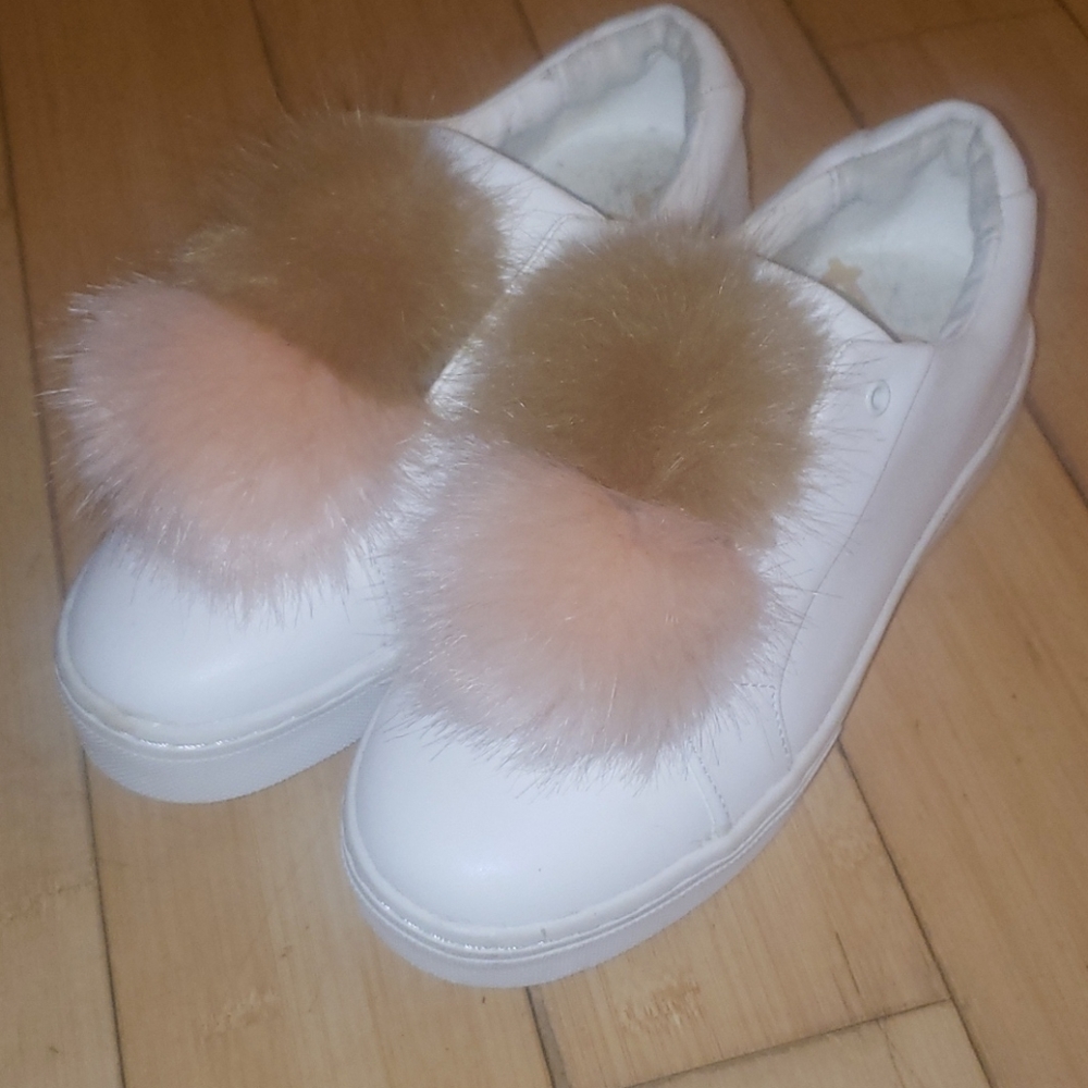 Pom pom sneakers size 8